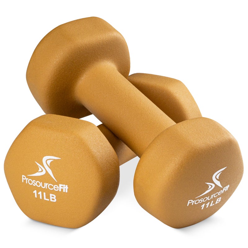 ProsourceFit Neoprene Dumbbell Coated for Non-Slip Grip, 11 lb - Image 1